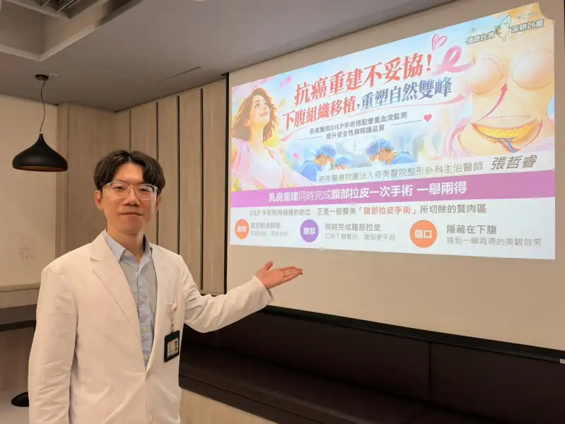 乳癌切除不留遺憾　自體組織重建找回自然胸型