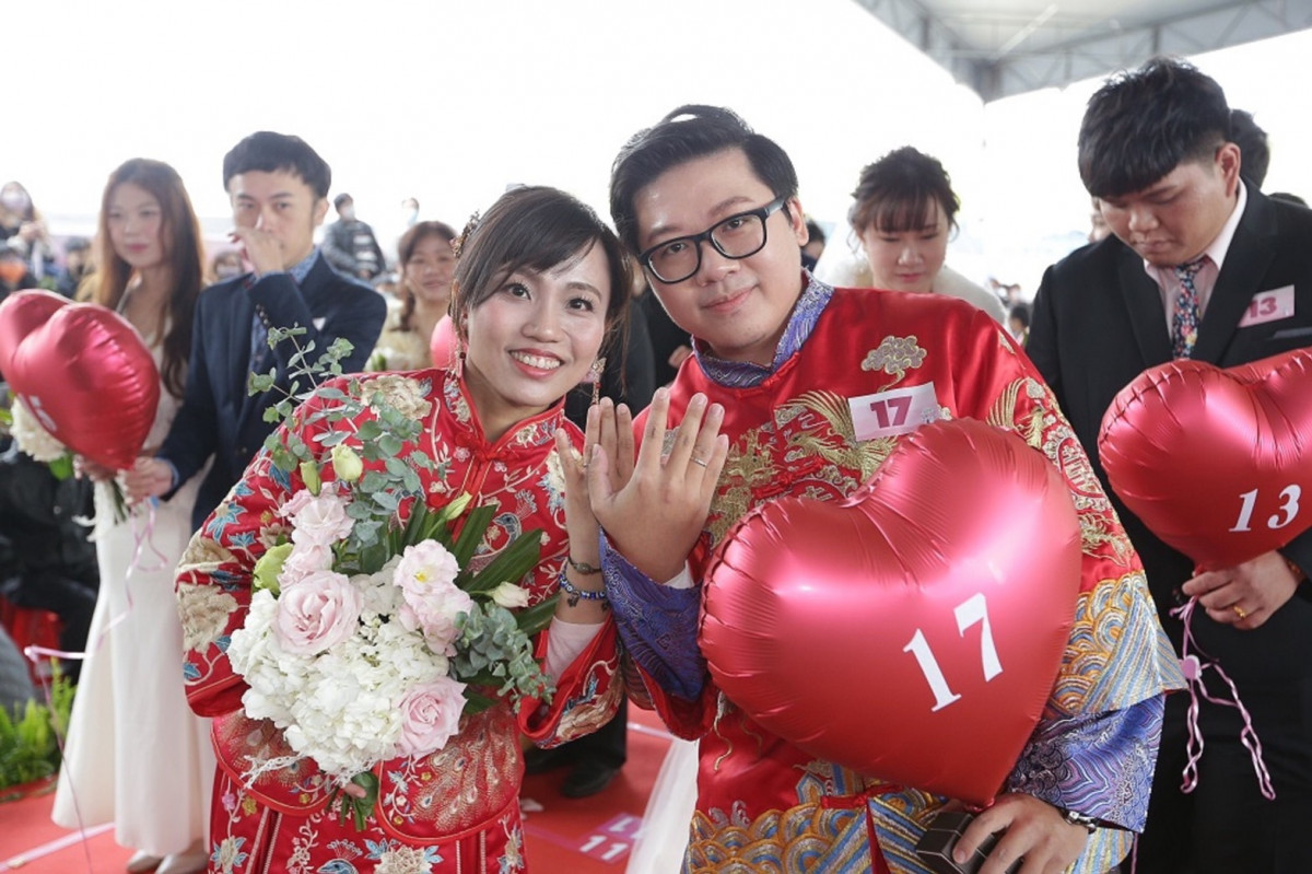 南科集團結婚檔案照片。（南科管理局提供）