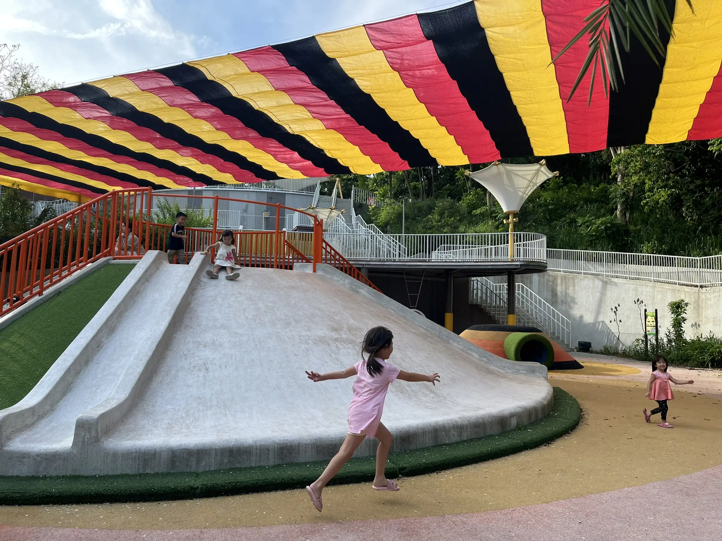 孩子們最愛的全齡遊憩地景公園。(圖/臺南市政府觀光旅遊局 提供)