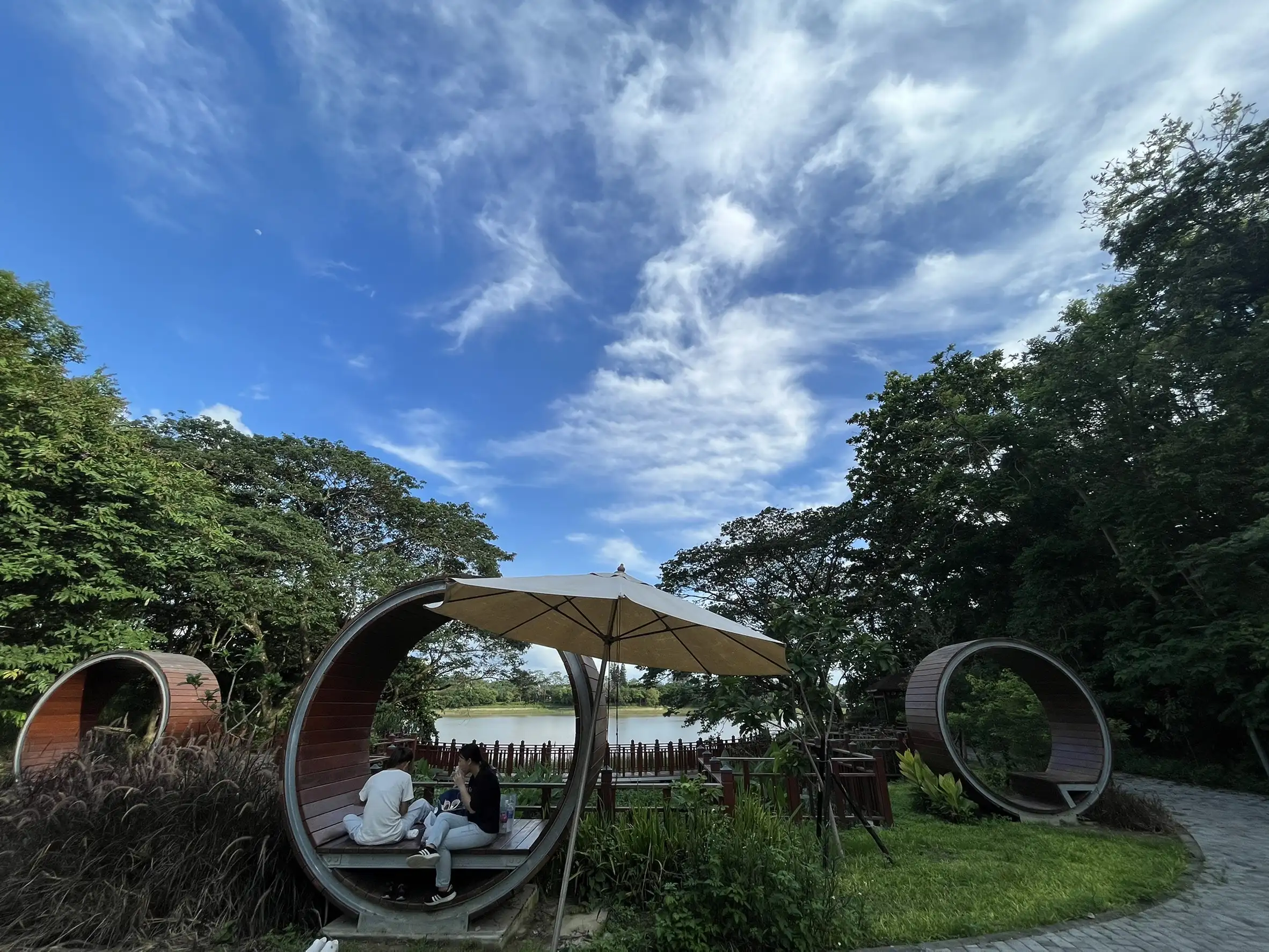 全齡遊憩地景公園親水美景。(圖/臺南市政府觀光旅遊局 提供)