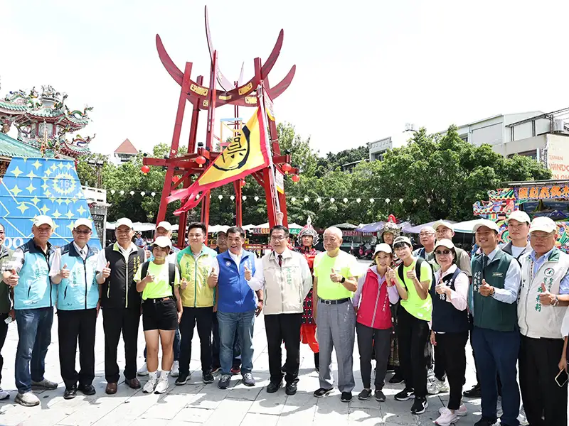 台南市政府和安平開台天后宮合作，將於8月10日舉辦「成功啟航 穿越臺南 400」做16歲成年禮活動。(圖/台南市政府提供)