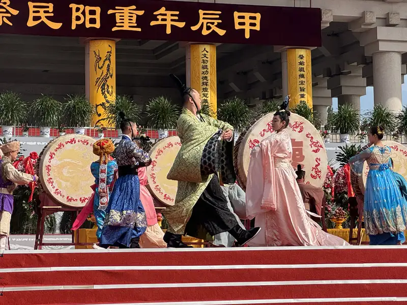 黃帝陵祭祀表演活動，將五千年來文明傳承一一呈現。