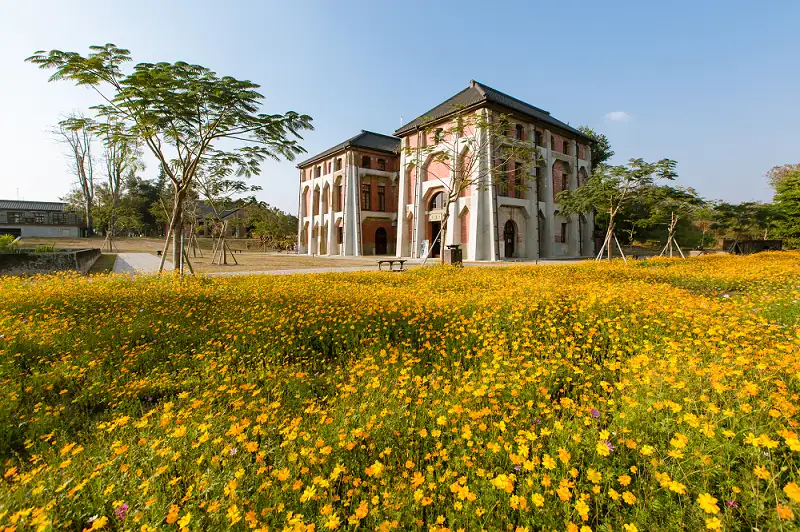 臺南入選臺灣觀光100亮點的山上花園水道博物館。(記者劉美祺翻攝)