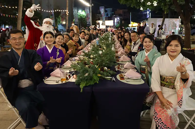 聖誕微醺餐桌，讓雲林溪左岸咖啡香四溢，呈現在地文化與美食的魅力。(圖/雲林縣政府提供)