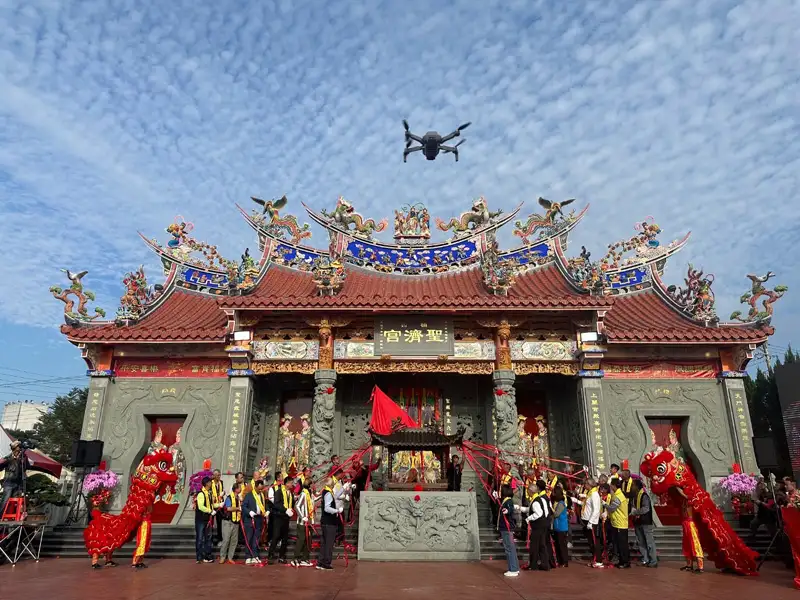 台南市楠西區聖濟宮媽祖廟於甲辰年入火安座儀式，昨(26)日（農曆十一月二十六日）下午2點30分盛大舉行。(圖/楠西區聖濟宮媽祖廟 提供)