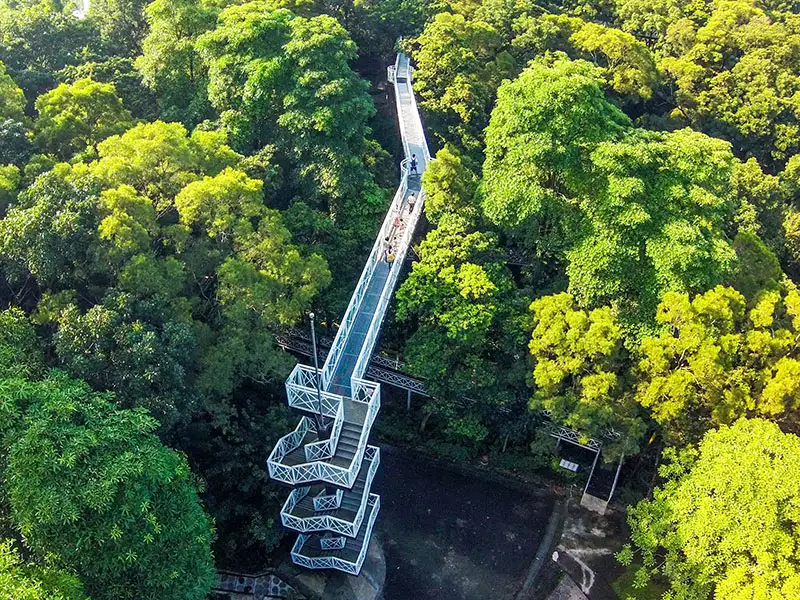 竹崎親水公園-天空走廊。(圖/嘉義文觀局)