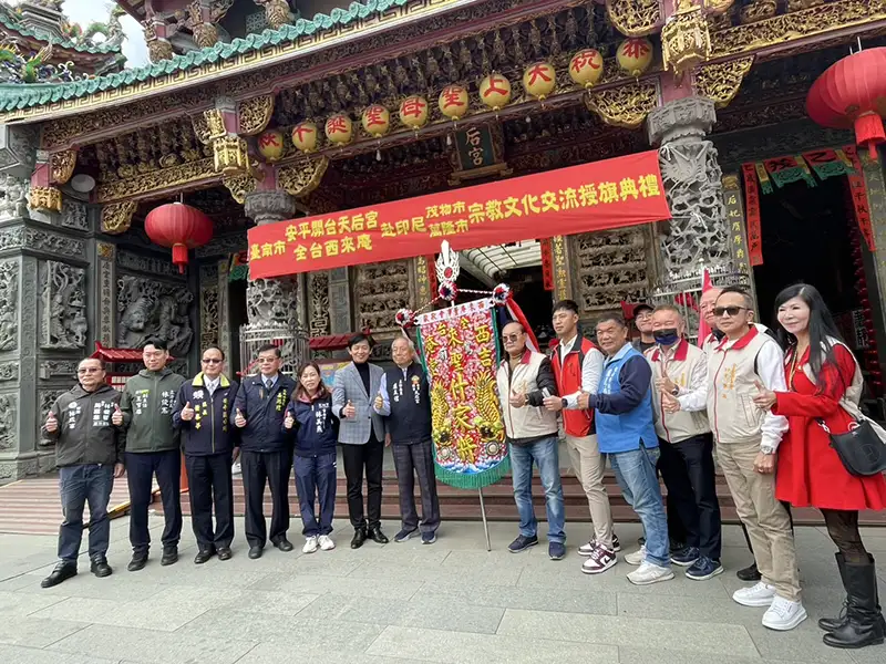 臺南安平開台天后宮媽祖神尊將前往印尼參加元宵嘉年華及遶境，開啟臺印宗教文化交流(圖/記者林怡孜攝)