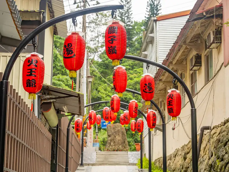 關子嶺老街街景。(圖/臺南市政府觀光旅遊局 提供)