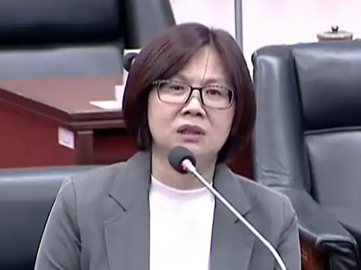 市議員黃飛鳳指出,大樹光電案場的施工,地方從未被告知,只能施工後才發現,這樣的綠能推動方式,實在惡質。(記者吳文欽攝)