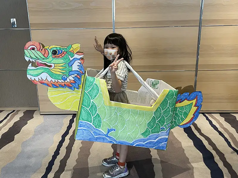 和逸飯店·台南西門館5月24日與5月25日舉辦「端午FUN龍舟」親子活動,內容有團康遊戲、關卡挑戰與小小龍舟DIY。(圖/和逸飯店 提供)