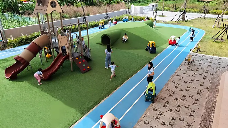 台南市立第四幼兒園-榮獲2025建築園冶獎─公共建築類、零碳永續特別獎。(圖/臺南市都發局 提供)