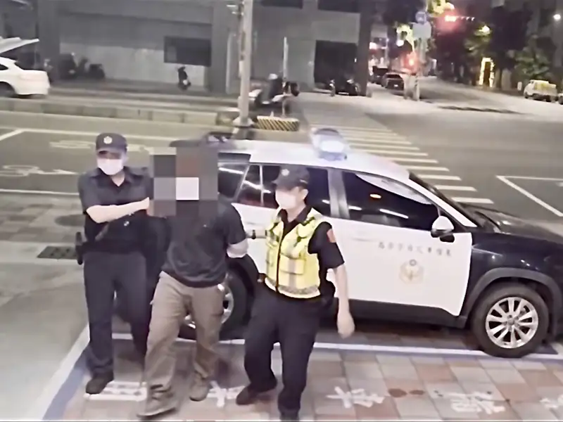 鄭姓男子因酒後駕車肇事，警方依法移送偵辦。(圖/三民一分局提供)
