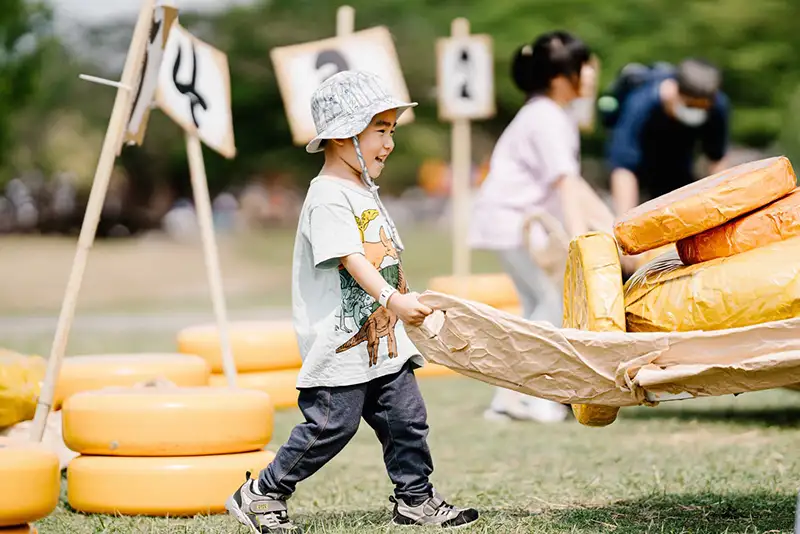 親子互動遊戲。(圖/臺南市觀光旅遊局 提供)