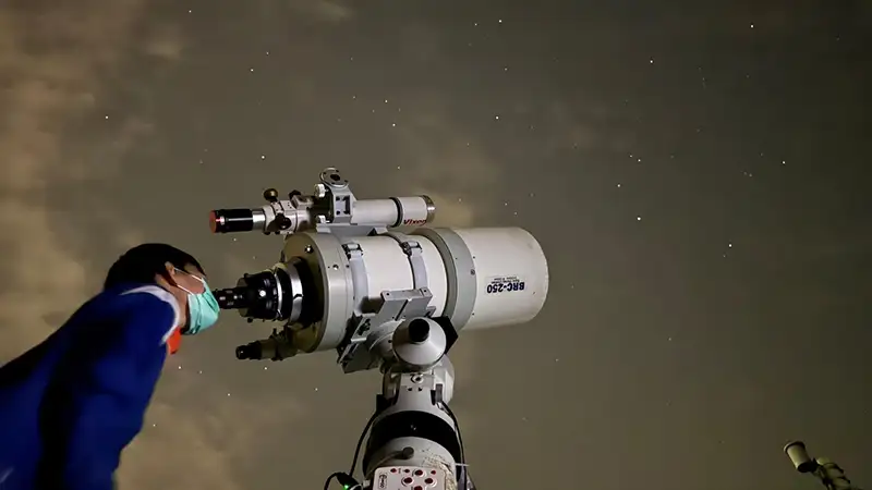 5月31日晚間於天文觀測館有夜間望遠鏡觀測與星空導覽解說。(圖/南瀛天文館 提供)