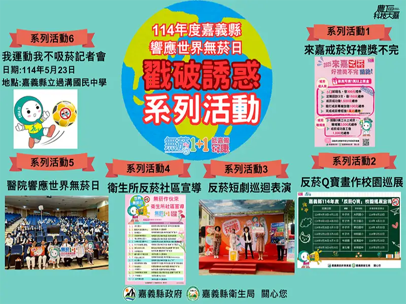 我運動，我不吸菸！嘉義縣世界無菸日活動啟動
