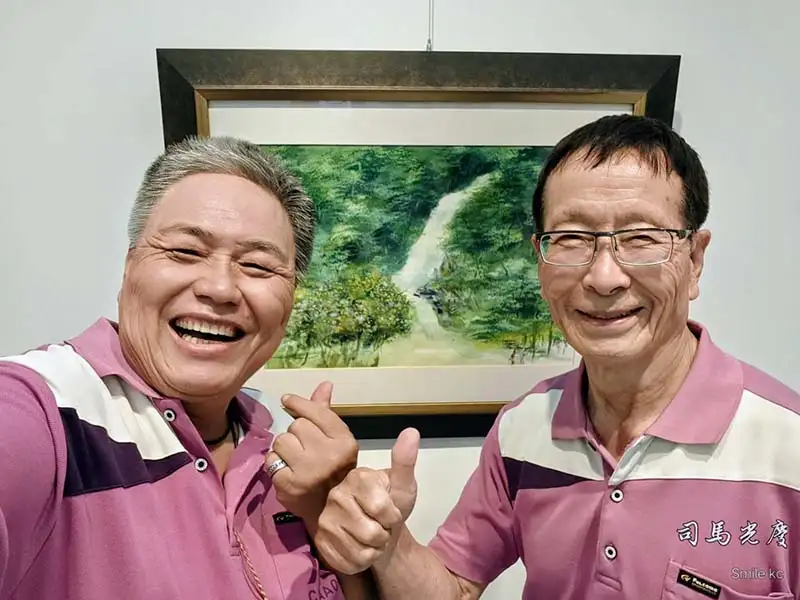 柯光慶主席與柯一男顧問 。(記者吳文生攝)