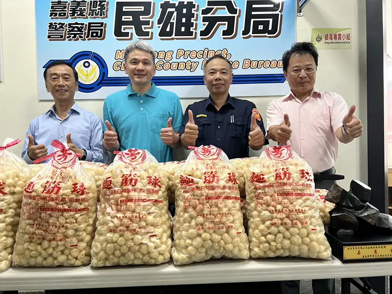 民雄警掃黑肅毒打詐成效卓著 企業送暖致敬基層員警