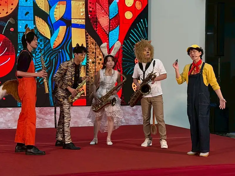 米特薩克斯風重奏團精彩片段演出。(圖/苗栗縣政府 提供)