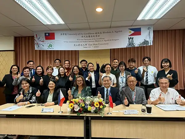 崑山科大與菲律賓科迪勒拉大學攜手簽署MOU,共創國際化學習環境。(圖/崑山科技大學 提供)