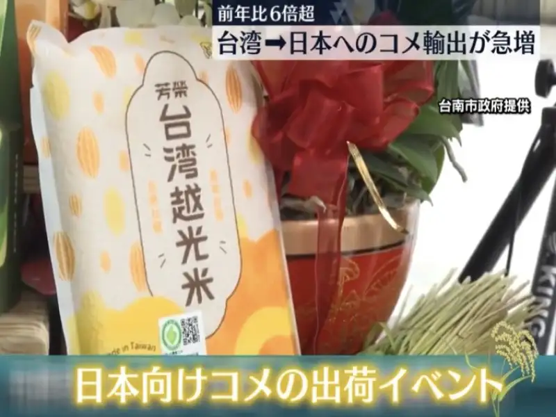 臺南優質米搶進日本市場獲好評  日媒體、網紅盛讚「台灣米」Ｑ彈有嚼勁