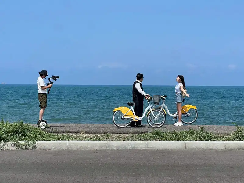 100亮點台南形象影片側拍。(圖/臺南市觀旅局 提供)
