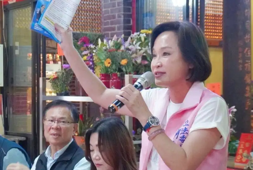 立委柯志恩表示，高雄大樹光電案突顯政府只顧光電達標，漠視光電開發對環境生態的破壞，且對光電案場毫無監督作為。（記者吳文欽攝）