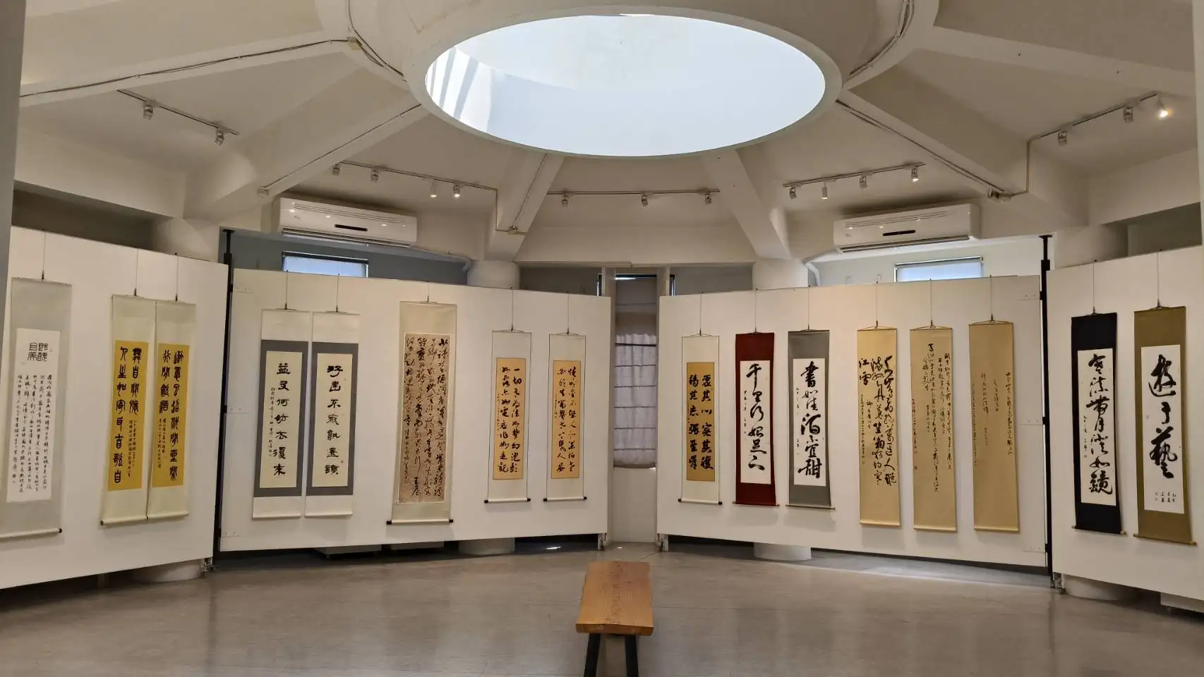 「真如妙墨」二○二五真如書會聯展7月3日至24日在明宗書法藝術館展出。（記者蔣宜安攝）