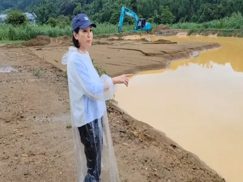 凡娜絲重創和山　柯志恩勘災見光電場滿目瘡痍