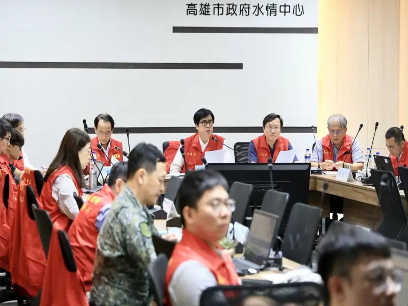 陳其邁向中央報告災情　強調山區搶通與安置管理為當前重點