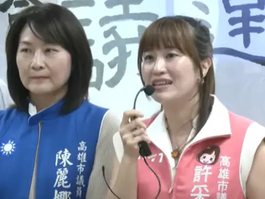 許采蓁質疑國賓改建案容積暴增,程序未與居民充分溝通。(記者吳文生攝)
