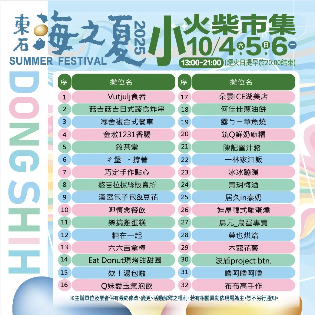 「2025東石海之夏」中秋限定優惠券，在地美味、旅遊好康大公開。(圖/嘉義縣文觀局  提供)