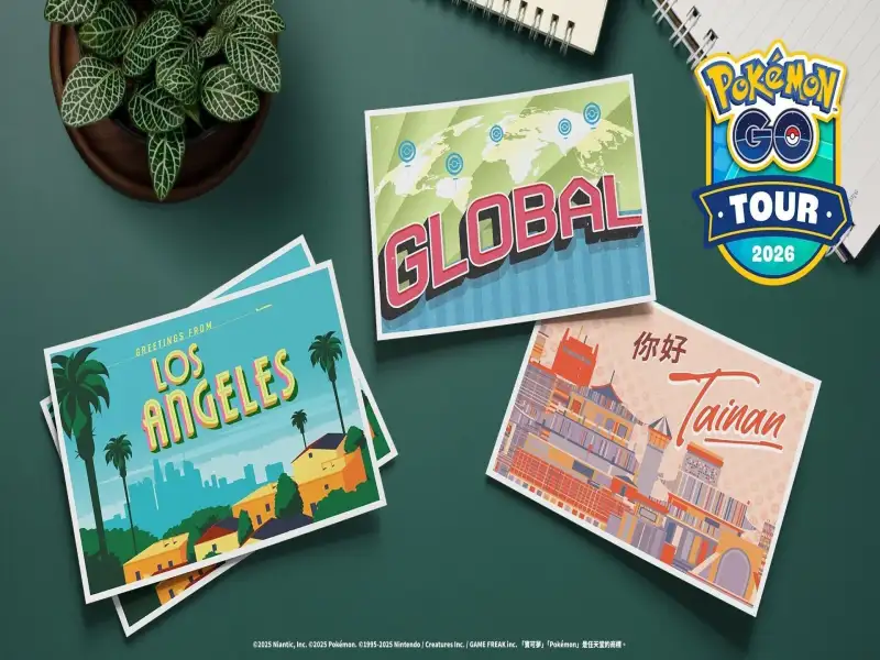 記下「Pokémon GO Tour 2026」的日期吧！ 2026年2月20日至2月22日臺南等你來參加盛會