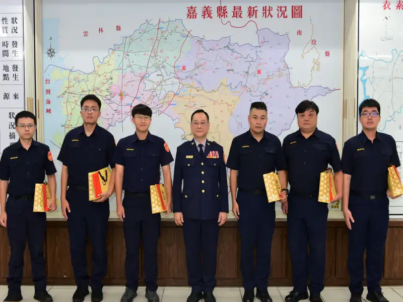 嘉縣警局表揚「為民服務優良員警」　6件事蹟展現警察守護精神