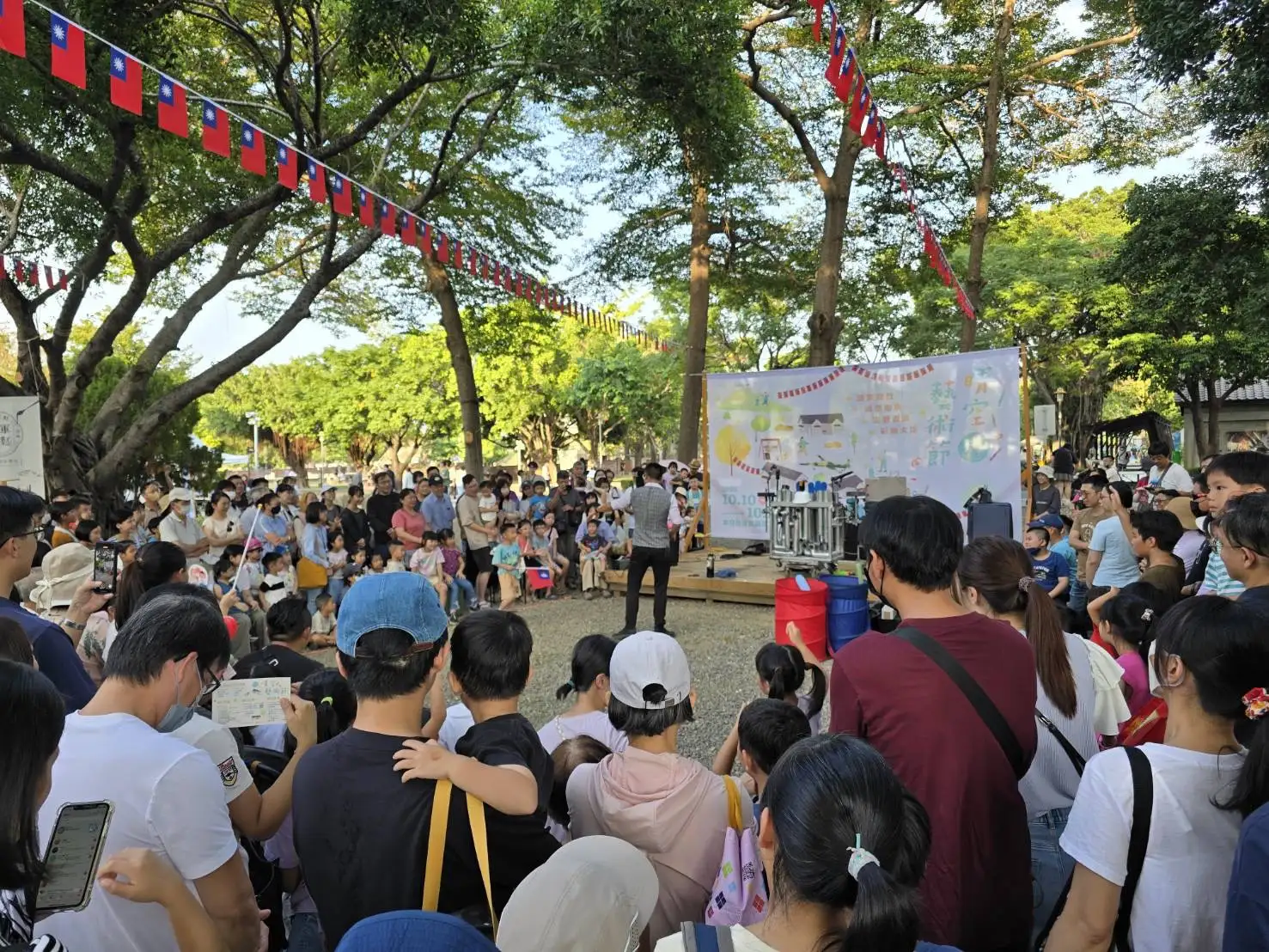 山上水道花園博物館精彩表演觀賞人潮。(圖/臺南觀旅局 提供)