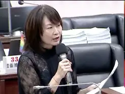 市議員陳麗娜質疑,衛生局醫管中心與衛生局醫政科下的「市立醫院管理股」權責重疊,疊床架屋,導致行政效率低落。(記者吳文生攝)