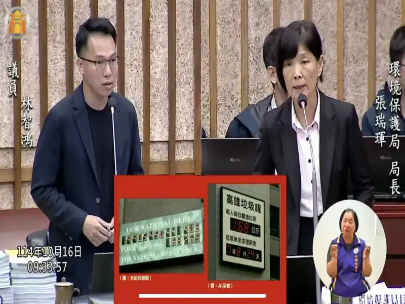 憂焚化爐老化恐釀垃圾危機　林智鴻促高市府強化減廢與回收策略