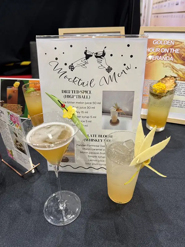 餐飲系三年級蕭允睿榮獲「MOCKTAIL無酒精組」金牌。(圖/崑山科技大學 提供)