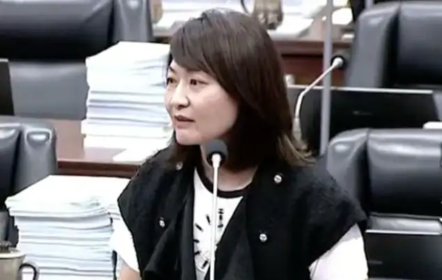 市議員陳麗娜強調,高雄國賓飯店改建案爭議不斷,涉及多重議題,市府應以更高標準檢視。(記者吳文生攝)