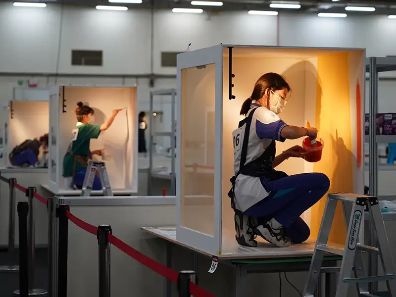 甜美新二代備戰技職奧運賽 南分署展示設計選手初次參賽即放眼國際