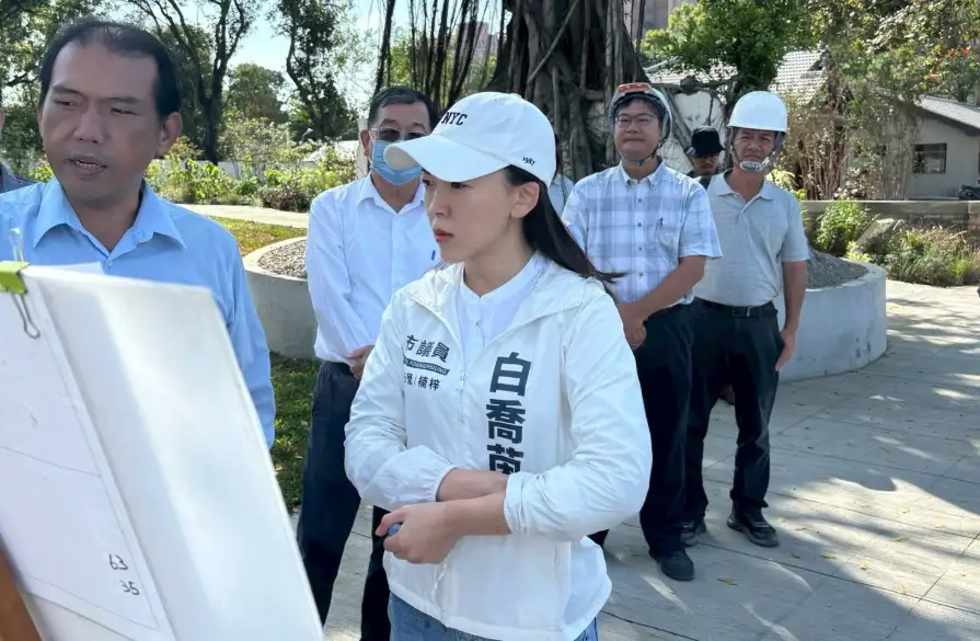 白喬茵議員說，左營民族路地下共同管道是高雄第一條「超級管線隧道」，把電力、水、通訊、油管通通集中管理，安全又方便維護，未來市民用得更安心！（記者吳文生攝）