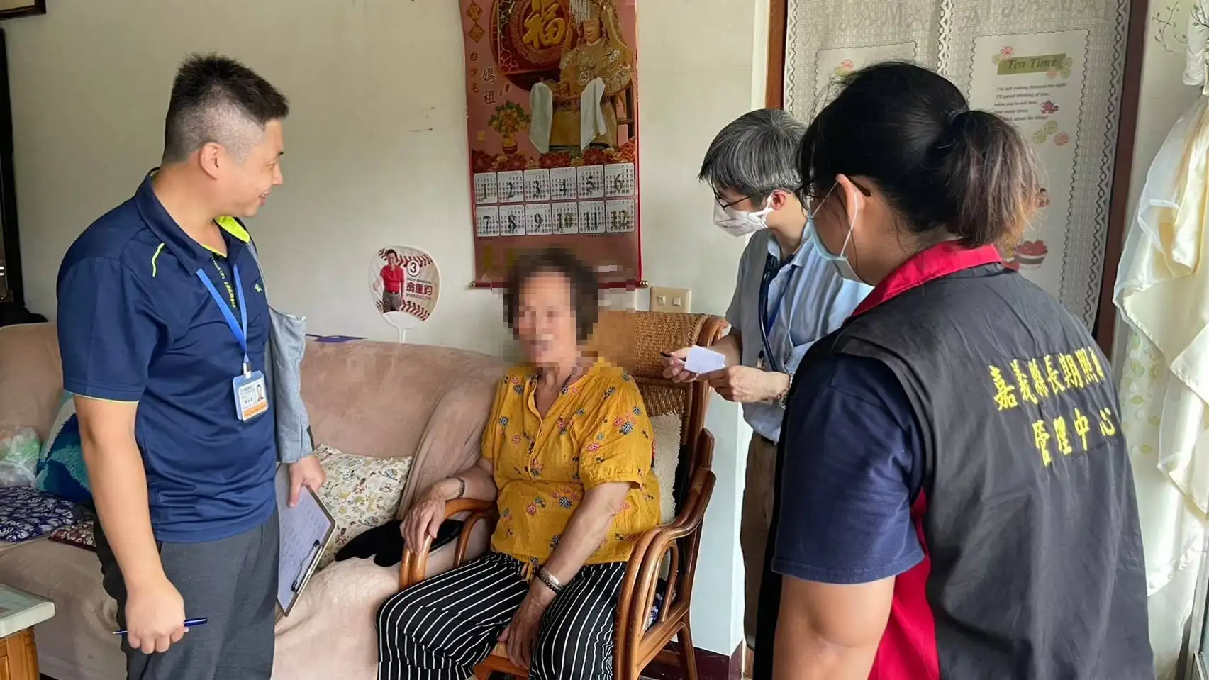 大埔衛生所團隊協助患者進行後續追蹤與健康管理，提供安心照護。(圖/大埔鄉衛生所  提供)