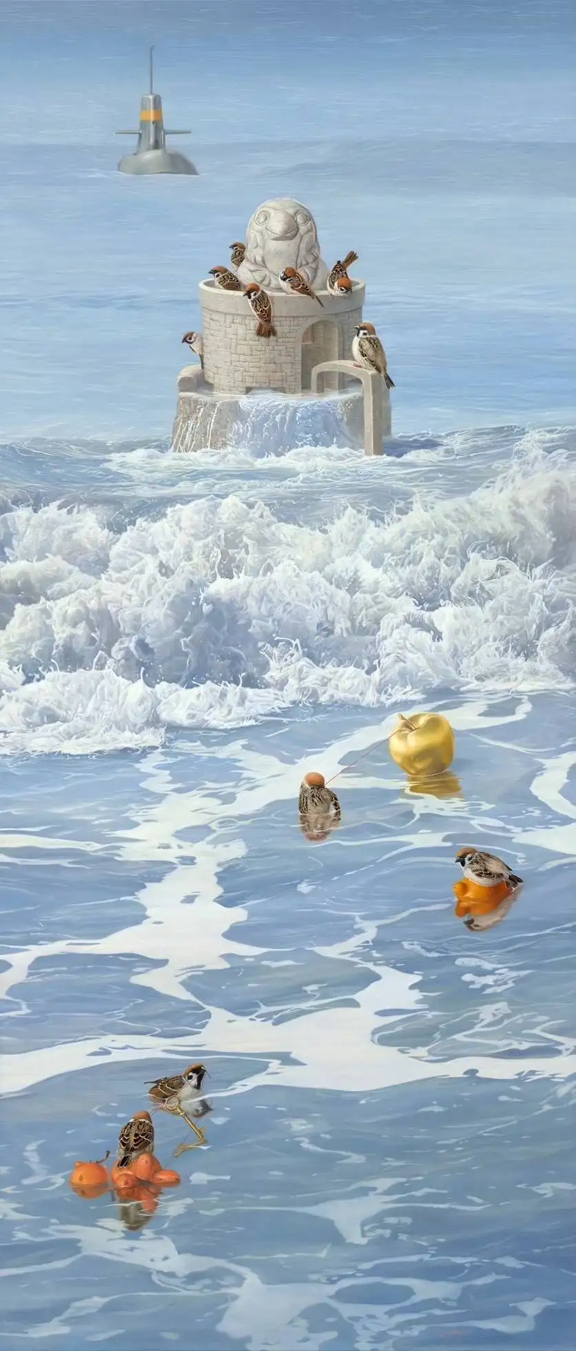 <充滿未知的探險> 175 cm × 75cm。(圖/玲廊滿藝  提供)