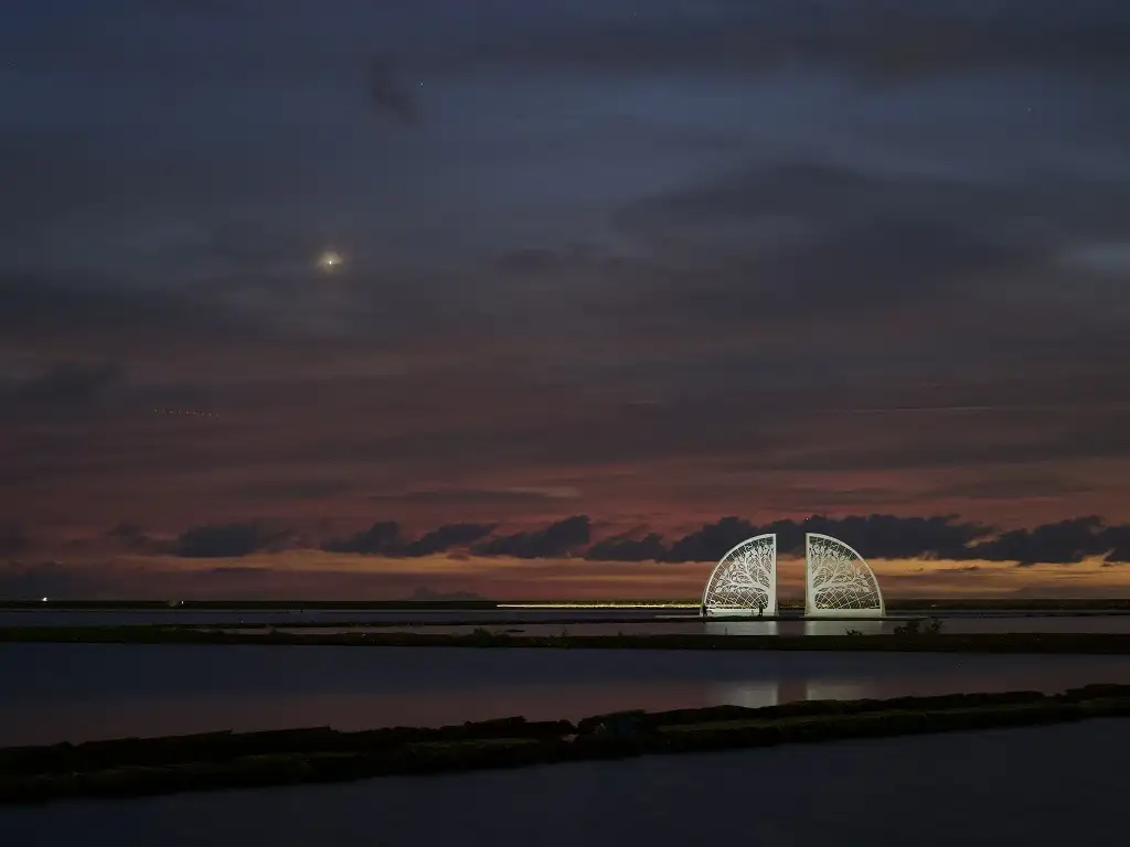 楊士毅創作的生命之樹。(圖/台南市政府觀旅局 提供)