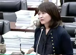 高雄市議員陳麗娜質疑，前鎮多功能魚市場工程連環爆，攤商如何安身立命？（記者吳文生攝）