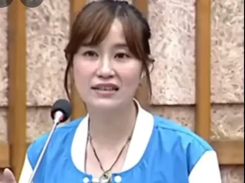 市議員許采蓁表示，在市府願意謙卑面對民意之前，她不贊成預算交付。（記者吳文生攝）